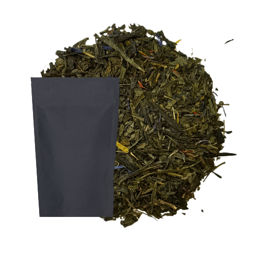 𝗟'𝗛𝗘𝗥𝗕𝗘 𝗕𝗟𝗘𝗨𝗘 - Thé vert parfumé BIO - Fruité