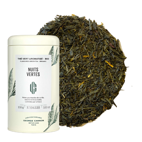 𝗡𝗨𝗜𝗧𝗦 𝗩𝗘𝗥𝗧𝗘𝗦 - Thé vert aromatisé BIO - Fruité & gourmand