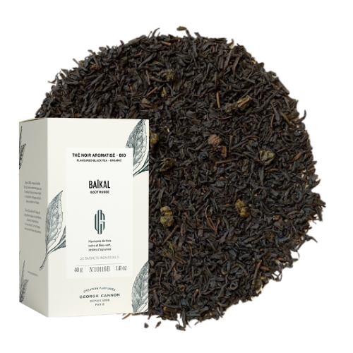 𝗕𝗔𝗜𝗞𝗔𝗟 𝗚𝗢𝗨𝗧 𝗥𝗨𝗦𝗦𝗘 - Thé noir parfumé BIO - Agrume