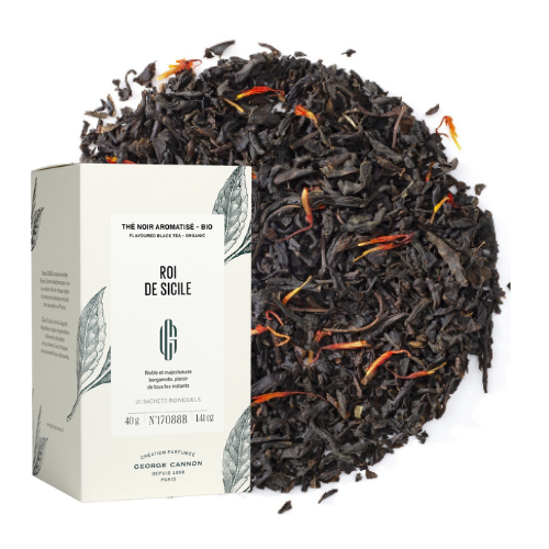 𝗘𝗔𝗥𝗟 𝗚𝗥𝗘𝗬 𝗥𝗢𝗜 𝗗𝗘 𝗦𝗜𝗖𝗜𝗟𝗘 - Thé noir parfumé BIO - Agrume